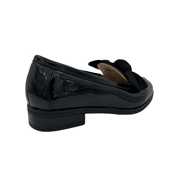 Patent Moccasin With Bow - 1306