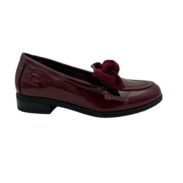 Patent Moccasin With Bow - 1306