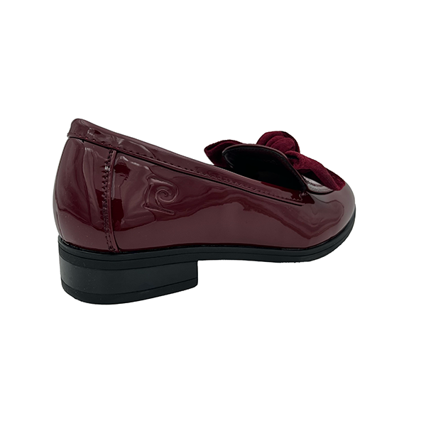 Patent Moccasin With Bow - 1306