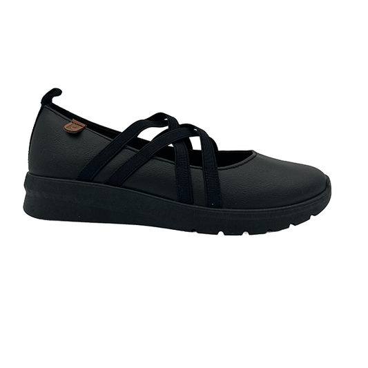 Comfort Low Wedge Elastic Straps - 1307