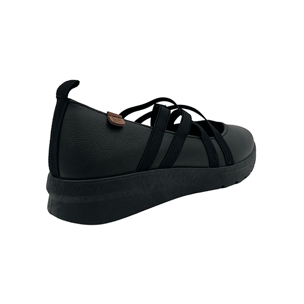 Comfort Low Wedge Elastic Straps - 1307