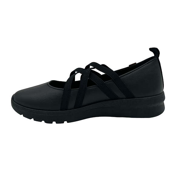 Comfort Low Wedge Elastic Straps - 1307