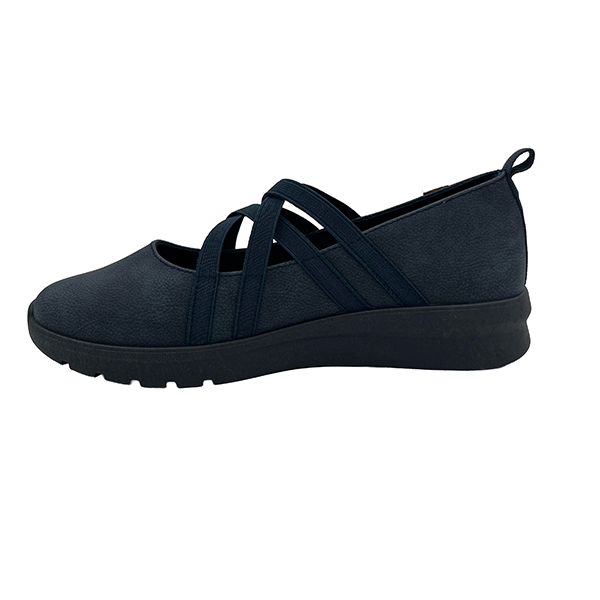 Comfort Low Wedge Elastic Straps - 1307