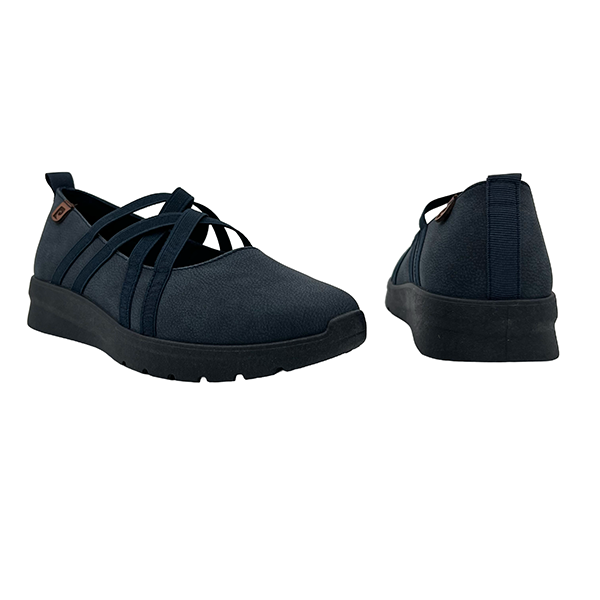 Comfort Low Wedge Elastic Straps - 1307