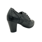 Lace Up Medium Heel Court - 1308