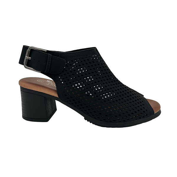 Medium Heel Sling Back With Open Toe - 1310