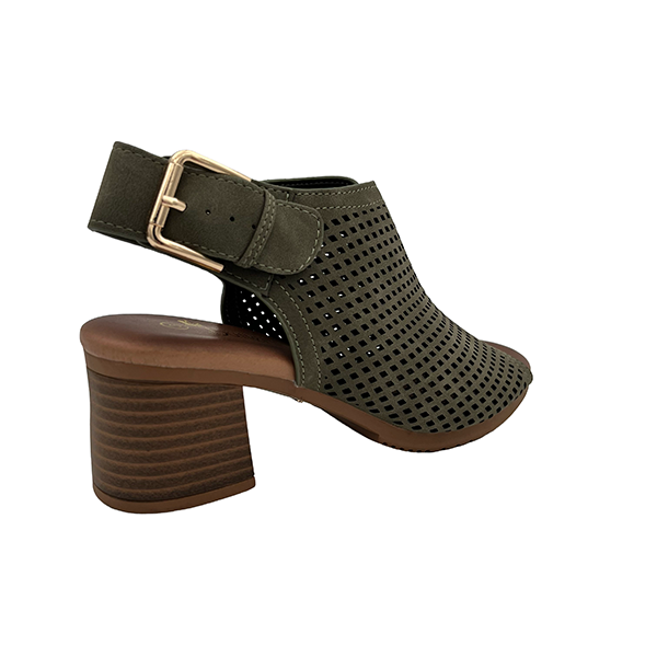 Medium Heel Sling Back With Open Toe - 1310