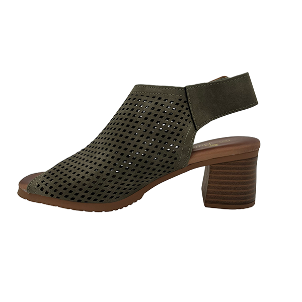 Medium Heel Sling Back With Open Toe - 1310
