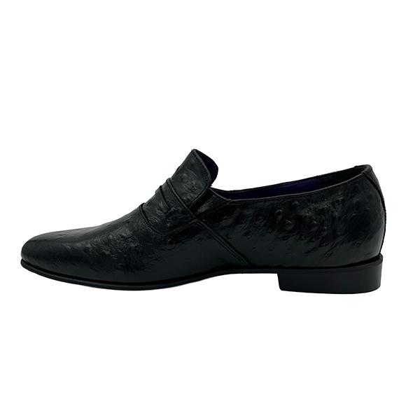 Leather Slip On Ostrich Print - 1311