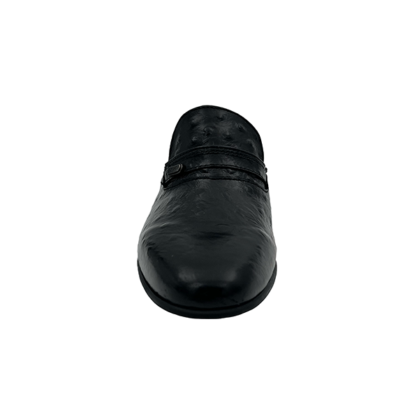Mens Leather Ostrich Print Formal Shoe - 1317