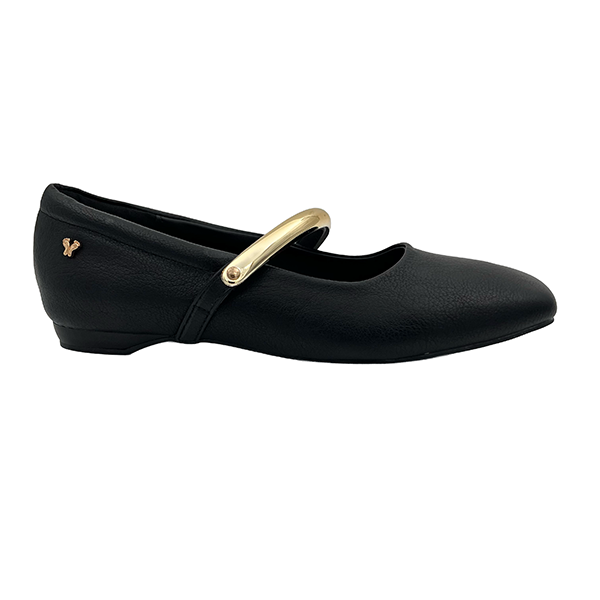 Square Toe Pump With Asymmetrical Strap - 1325