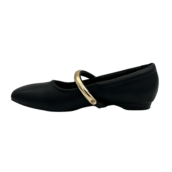 Square Toe Pump With Asymmetrical Strap - 1325