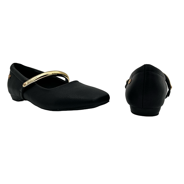 Square Toe Pump With Asymmetrical Strap - 1325