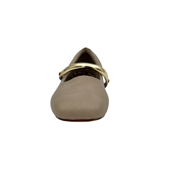 Square Toe Pump With Asymmetrical Strap - 1325