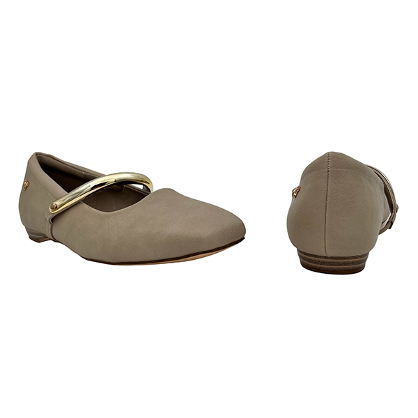 Square Toe Pump With Asymmetrical Strap - 1325