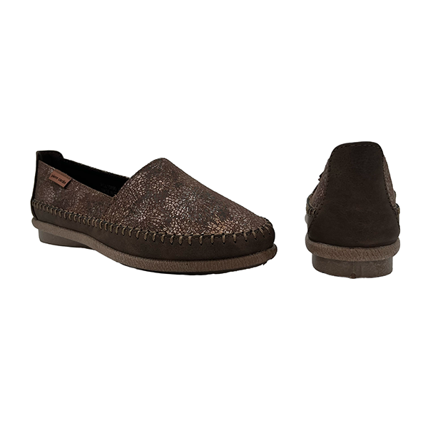 Slip On Pump With Floral Design - 1328