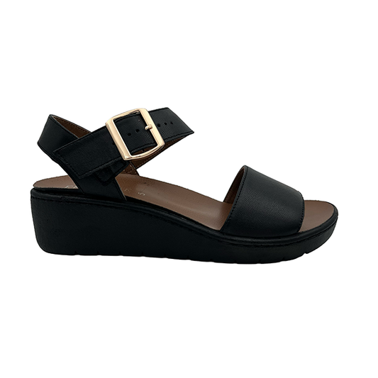 Medium Wedge Leather Sandal - 1339