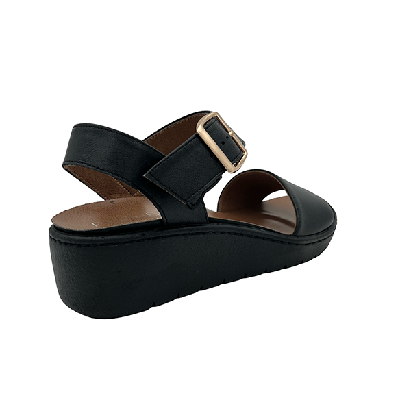 Medium Wedge Leather Sandal - 1339