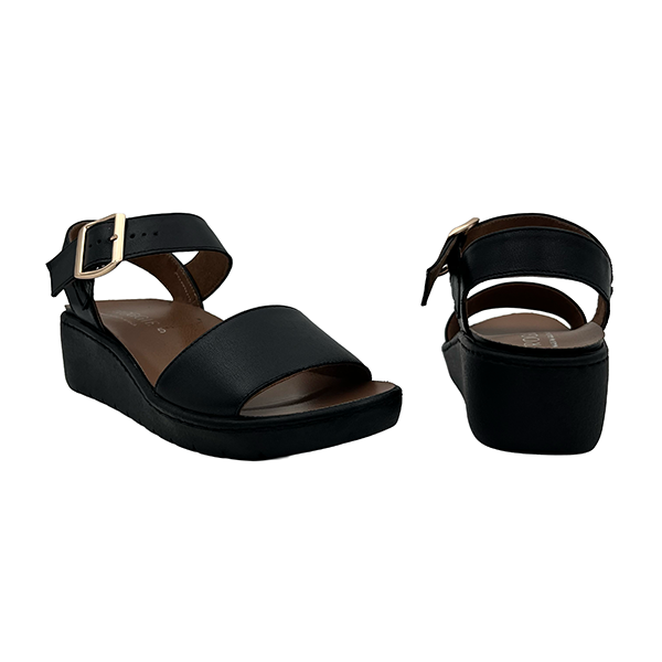 Medium Wedge Leather Sandal - 1339