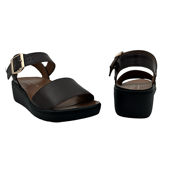 Medium Wedge Leather Sandal - 1339