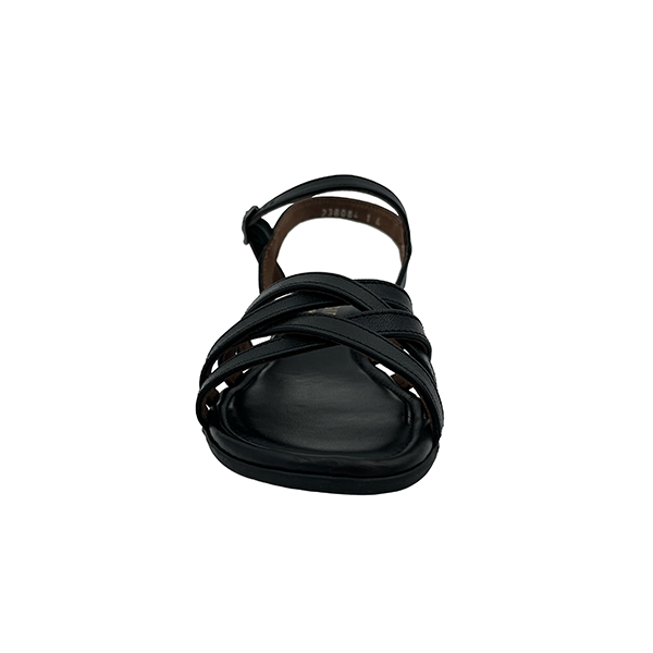 Low Wedge Leather Strappy Sandal - 1340