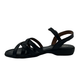 Low Wedge Leather Strappy Sandal - 1340