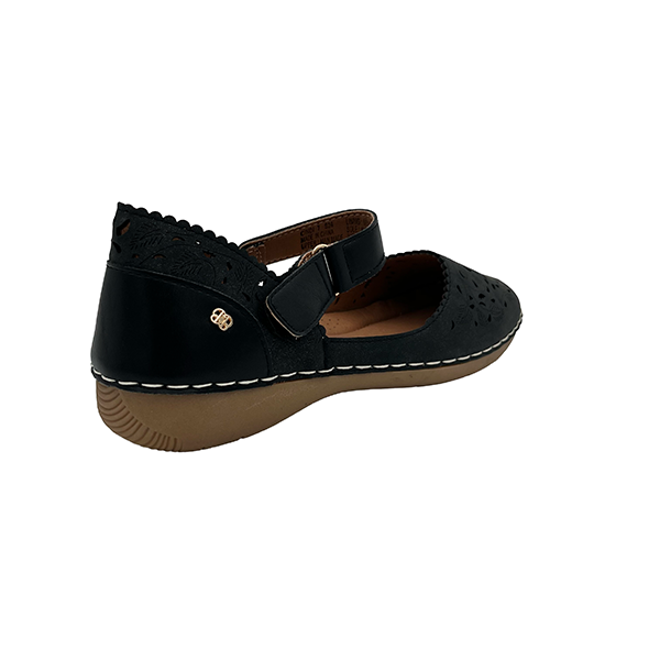 Low Wedge Comfort With Strap - 1341