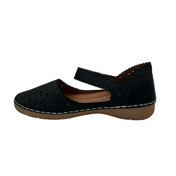 Low Wedge Comfort With Strap - 1341
