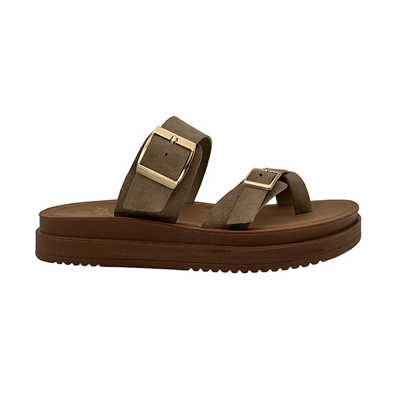 Slip On Toe Piece Comfort Sandal - 1343