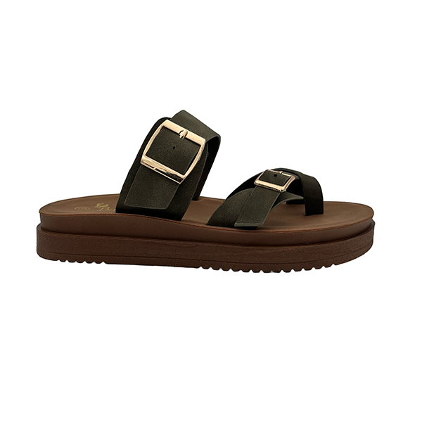 Slip On Toe Piece Comfort Sandal - 1343