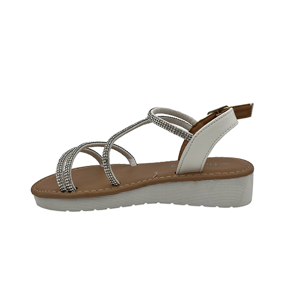 Kids Low Wedge Glitter Sandal - 1344