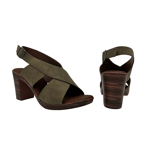 Medium Heel Sling Back Open Toe - 1349