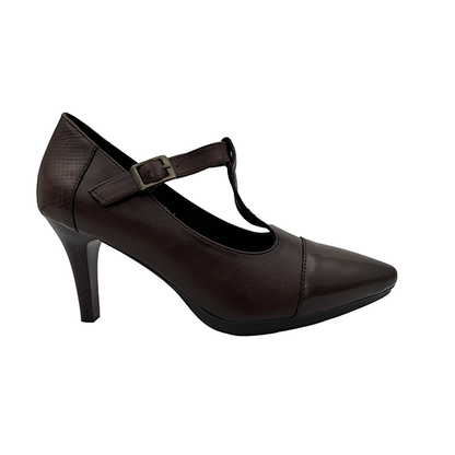 Medium Heel T - Bar Pointy Court - 1350