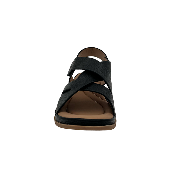 Low Wedge Sandal With Velcro Strap - 1351