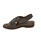 Low Wedge Sandal With Velcro Strap - 1351
