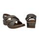 Low Wedge Sandal With Velcro Strap - 1351