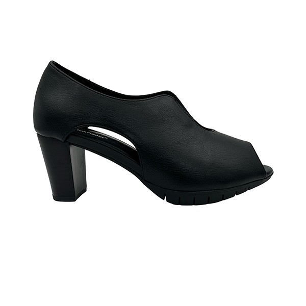 Medium Heel Peep Toe With Elastic Centre - 1352