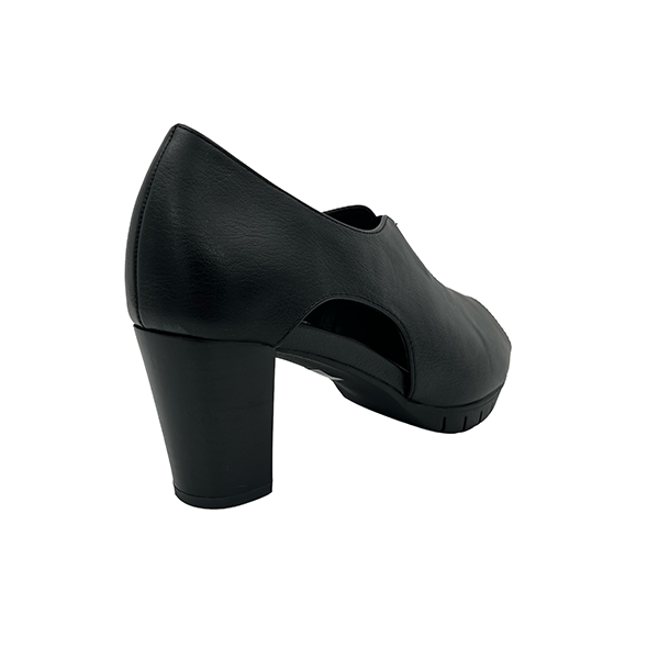 Medium Heel Peep Toe With Elastic Centre - 1352