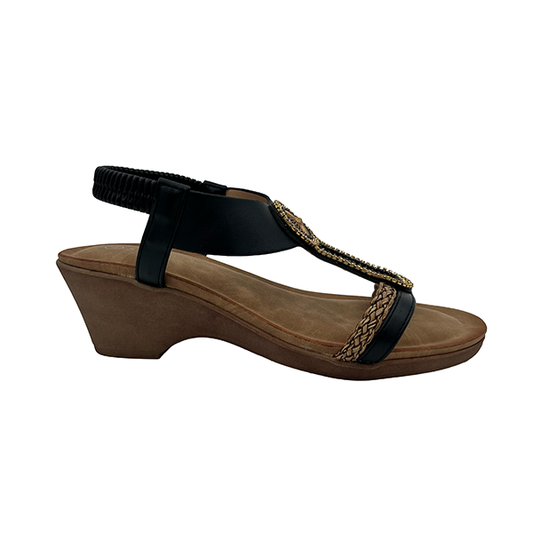 Medium Wedge Open Toe Sandal - 1368