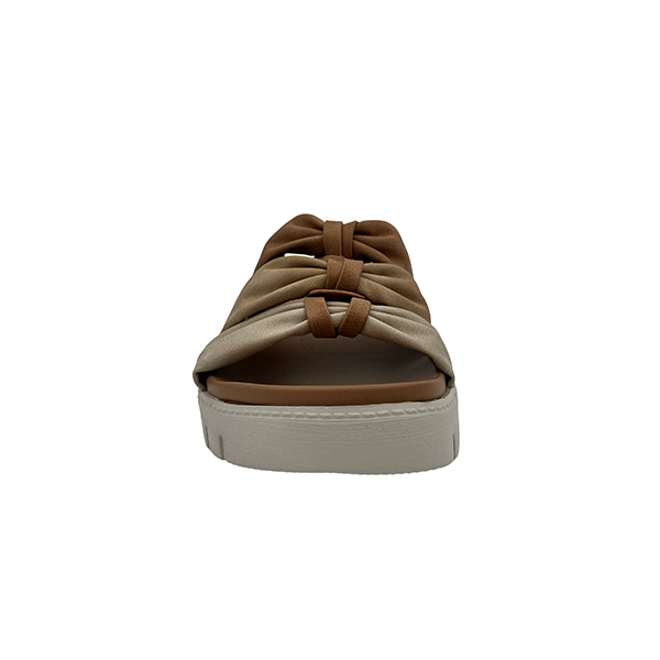 Push On Sandal With Ruched Straps - 1369
