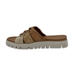 Push On Sandal With Ruched Straps - 1369