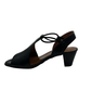 Leather Mid Heel Open Toe sandal - 1371