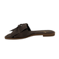 Slip On Sandal Fringe And Bow - 1376
