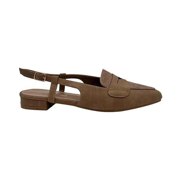 Pointy Flat With Back Strap - 1378