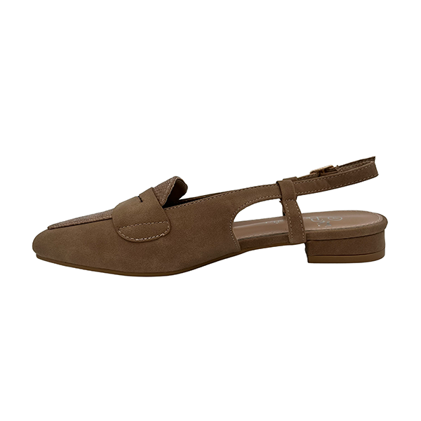 Pointy Flat With Back Strap - 1378