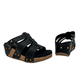 Slip On Sandal On Medium Cork Wedge - 1380