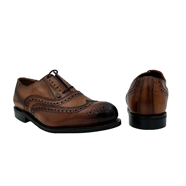Leather Lace Up Wingtip Brogue - 1387