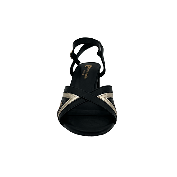 Medium Block Heel Peep Toe Court - 1390
