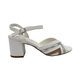 Medium Block Heel Peep Toe Court - 1390