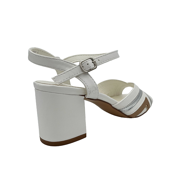 Medium Block Heel Peep Toe Court - 1390
